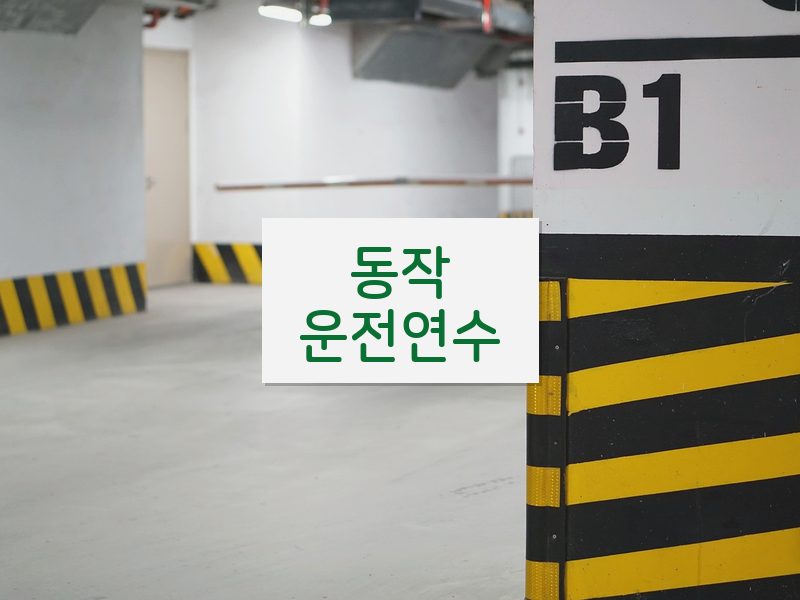 동작운전연수 후기