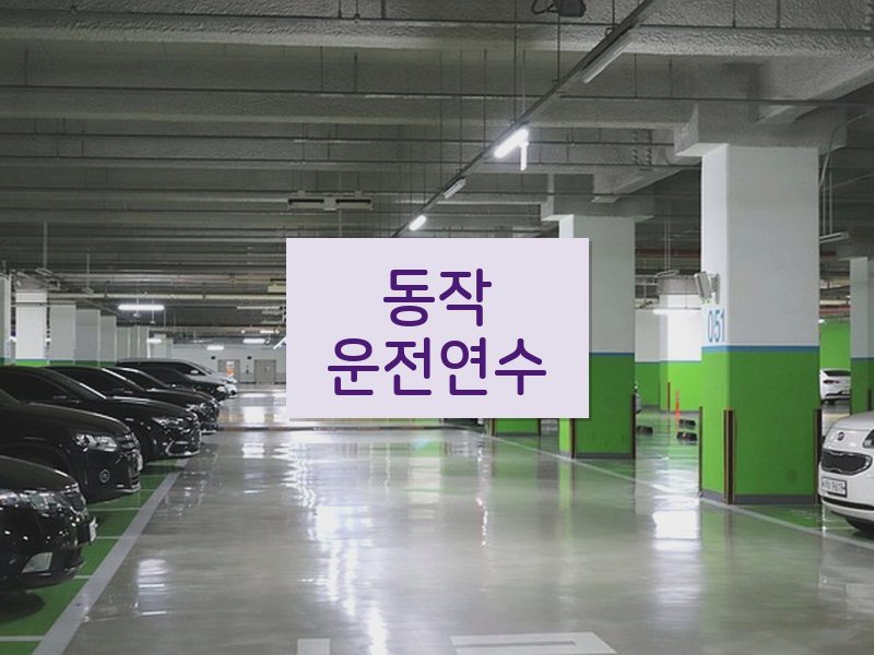 동작운전연수 후기