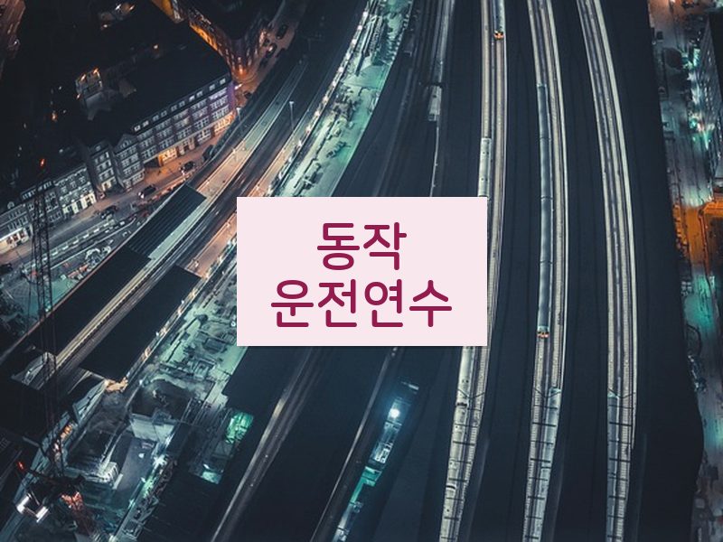 동작운전연수 후기