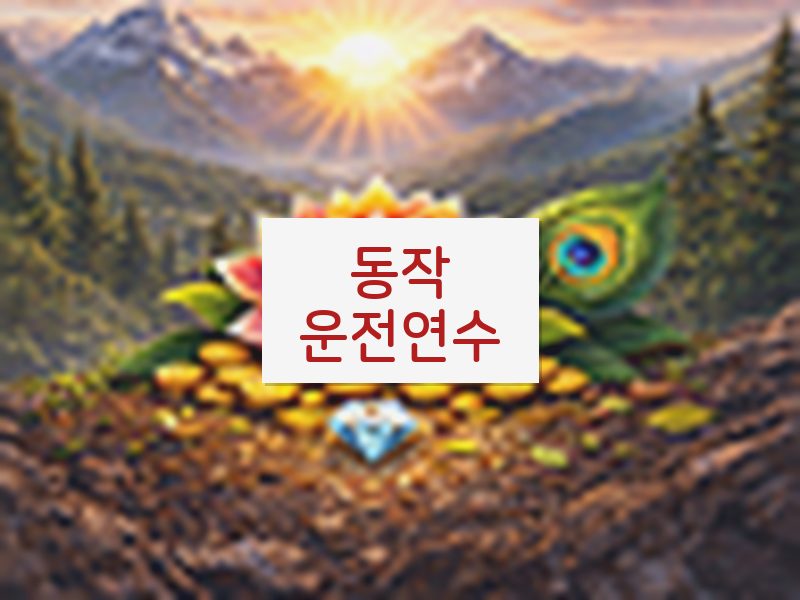 동작운전연수 후기