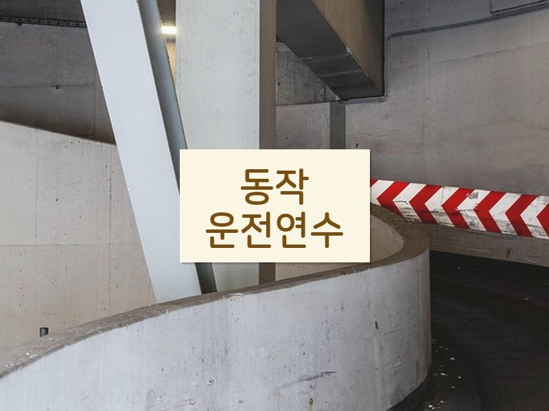 동작운전연수 후기