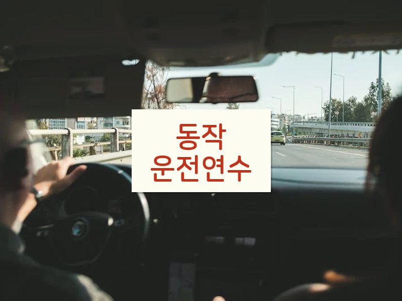 동작운전연수 후기