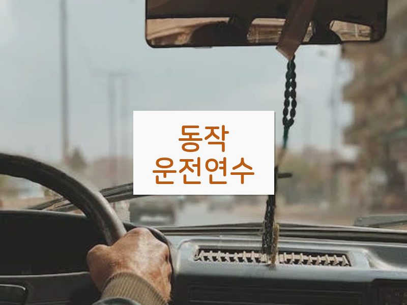 동작운전연수 후기