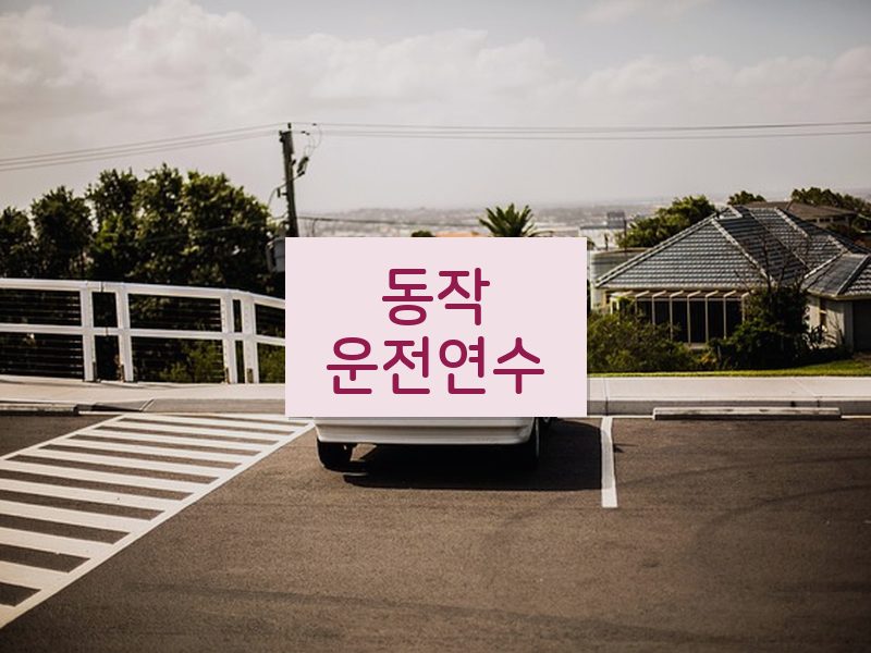 동작운전연수 후기