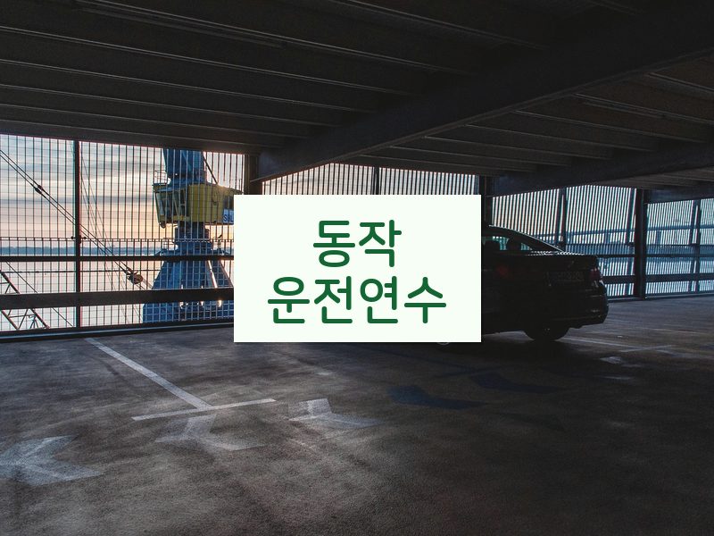 동작운전연수 후기