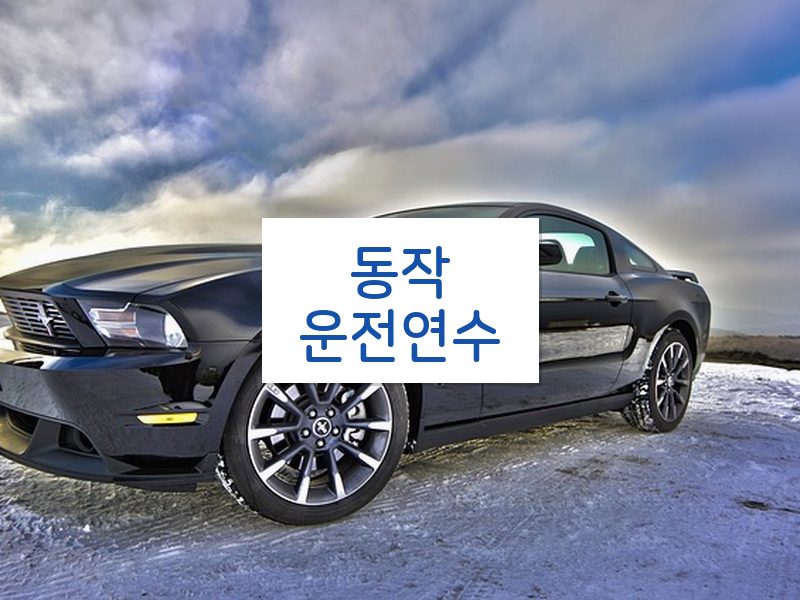 동작운전연수 후기