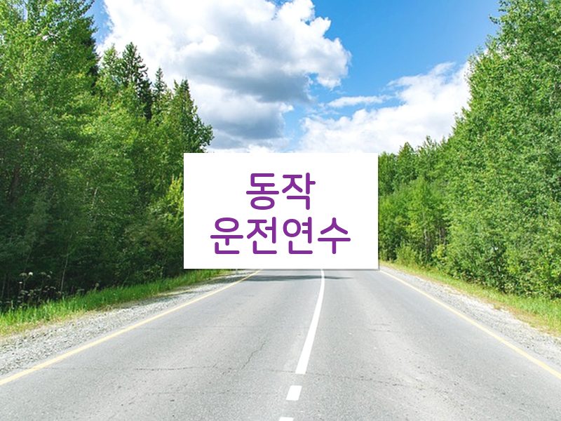 동작운전연수 후기