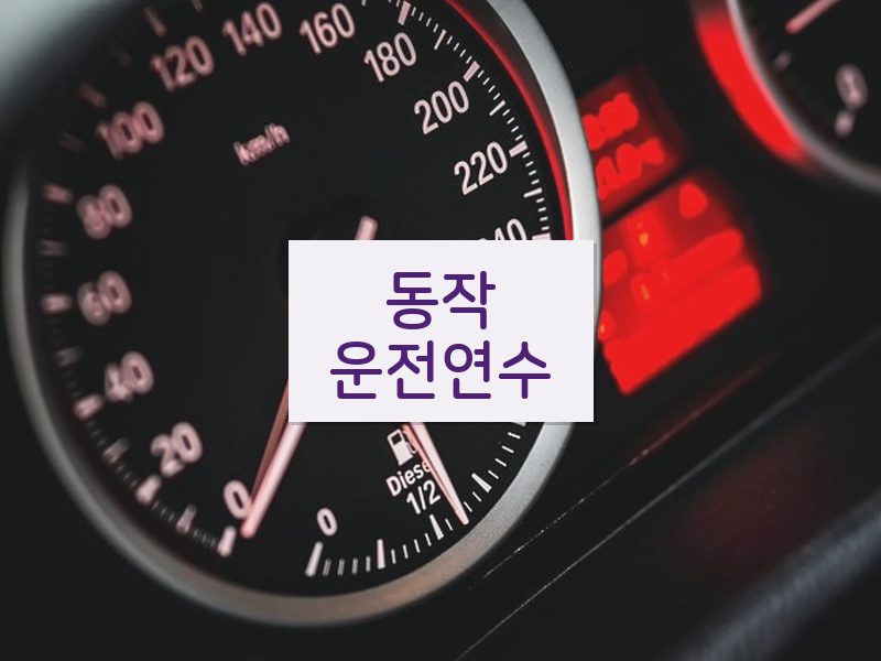 동작운전연수 후기