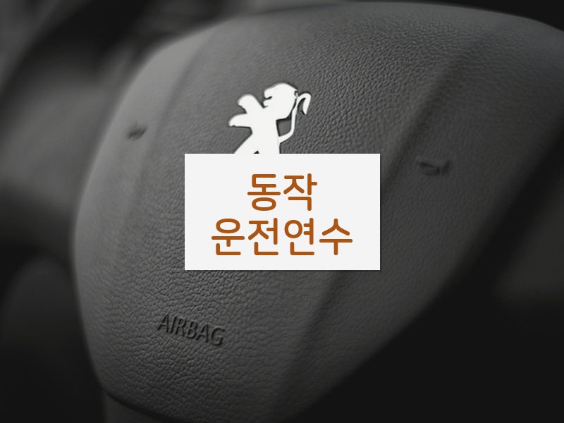 동작운전연수 후기
