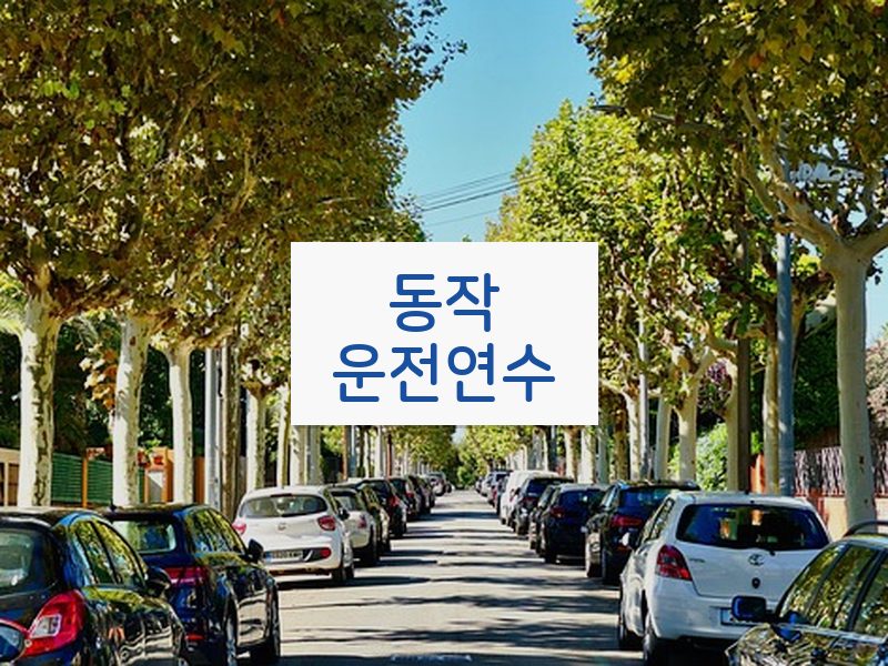 동작운전연수 후기