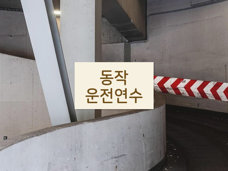 동작운전연수 후기