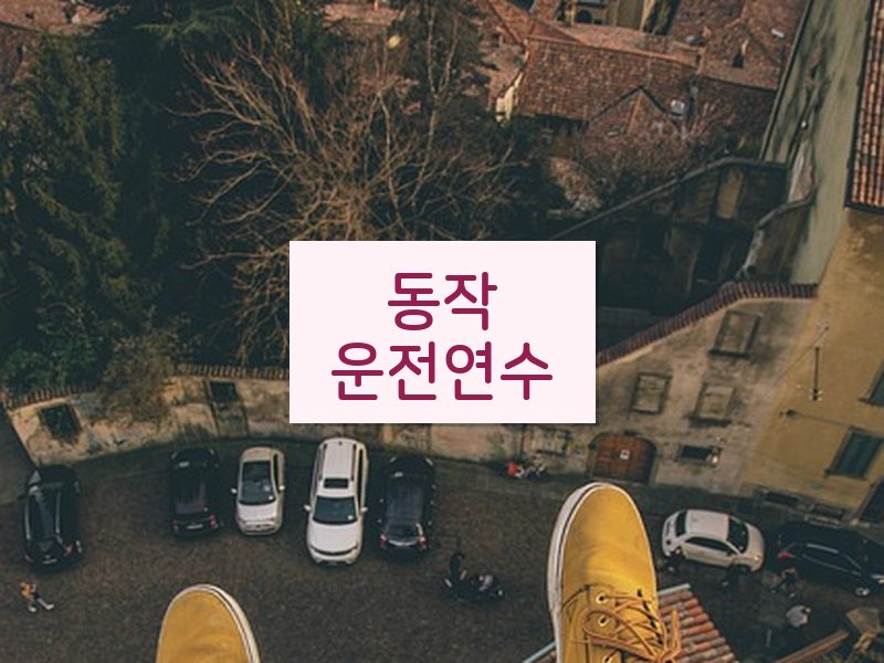 동작운전연수 후기