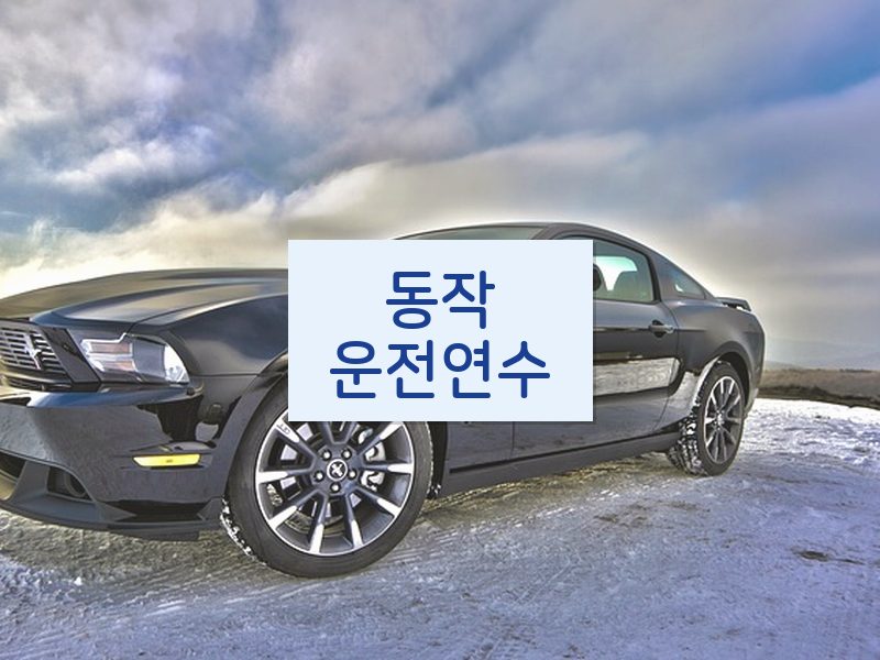 동작운전연수 후기