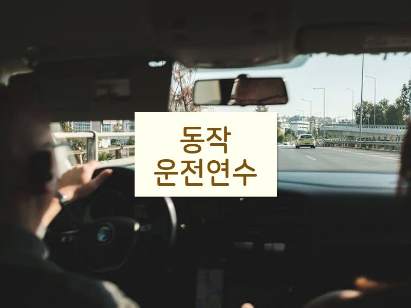 동작운전연수 후기