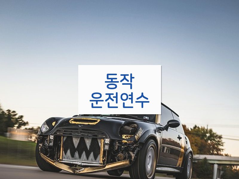 동작운전연수 후기