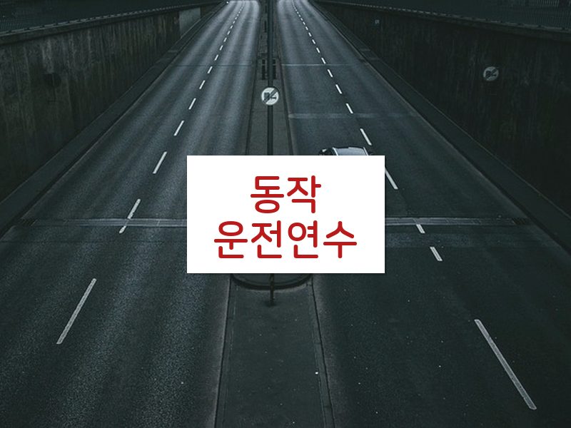 동작운전연수 후기