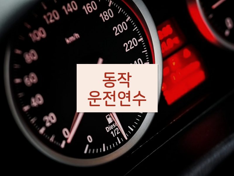 동작운전연수 후기
