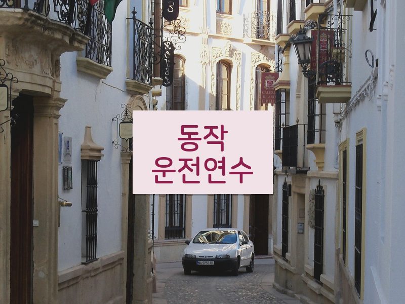 동작운전연수 후기