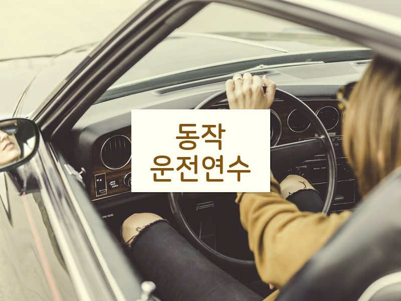 동작운전연수 후기