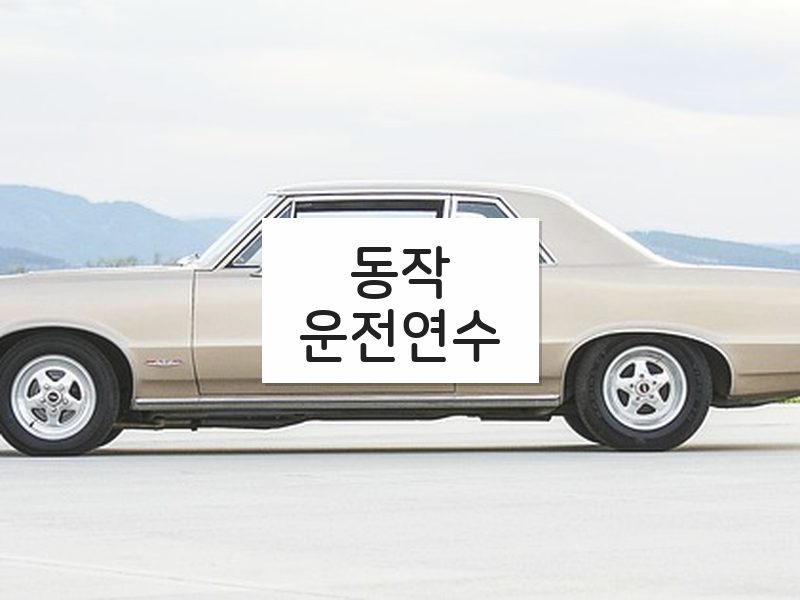 동작운전연수 후기
