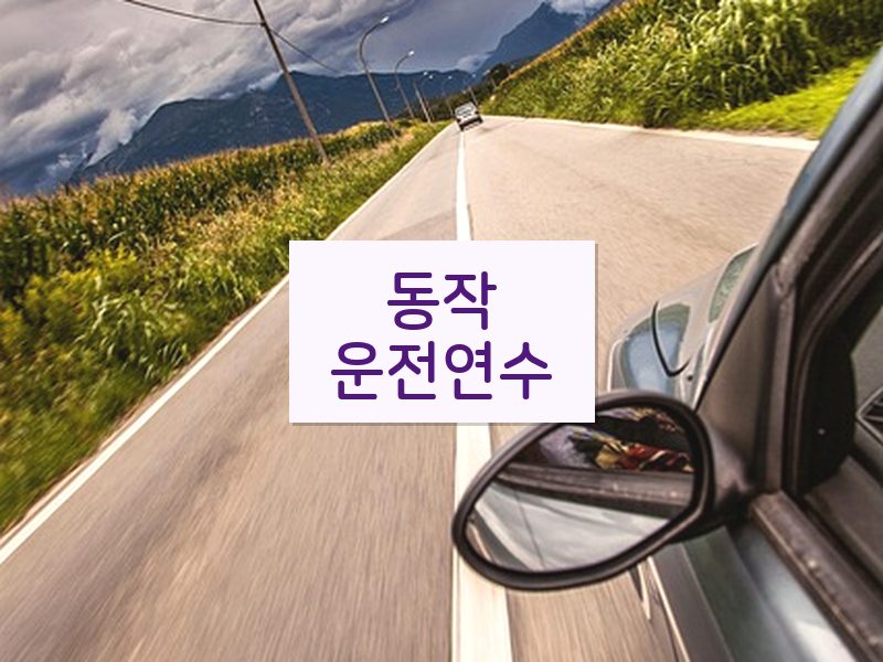 동작운전연수 후기