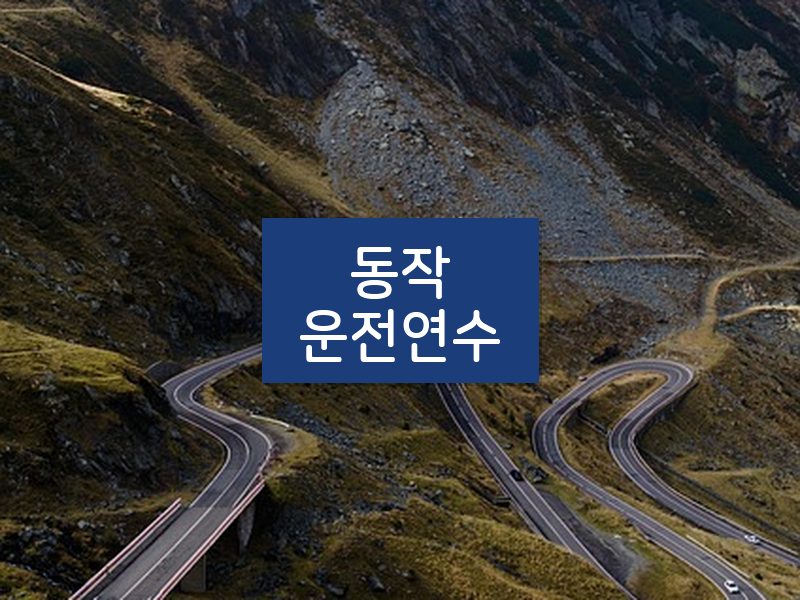동작운전연수 후기