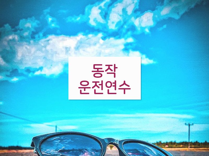 동작운전연수 후기