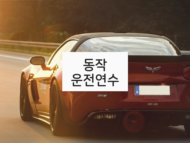 동작운전연수 후기