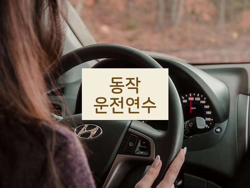 동작운전연수 후기