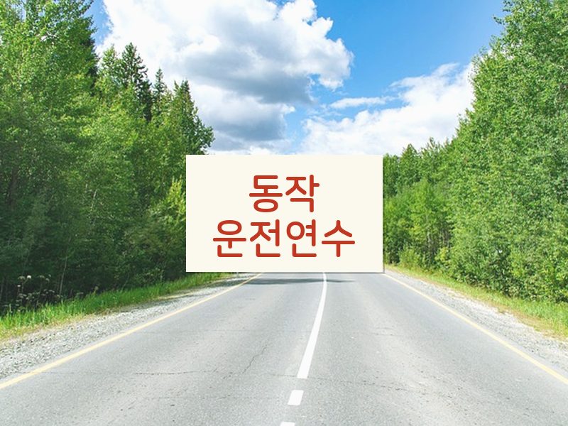 동작운전연수 후기