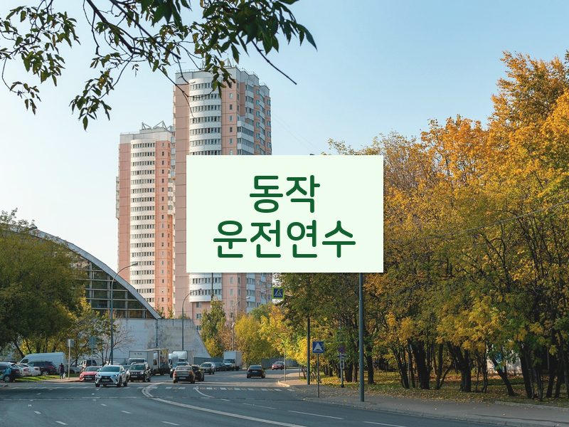 동작운전연수 후기