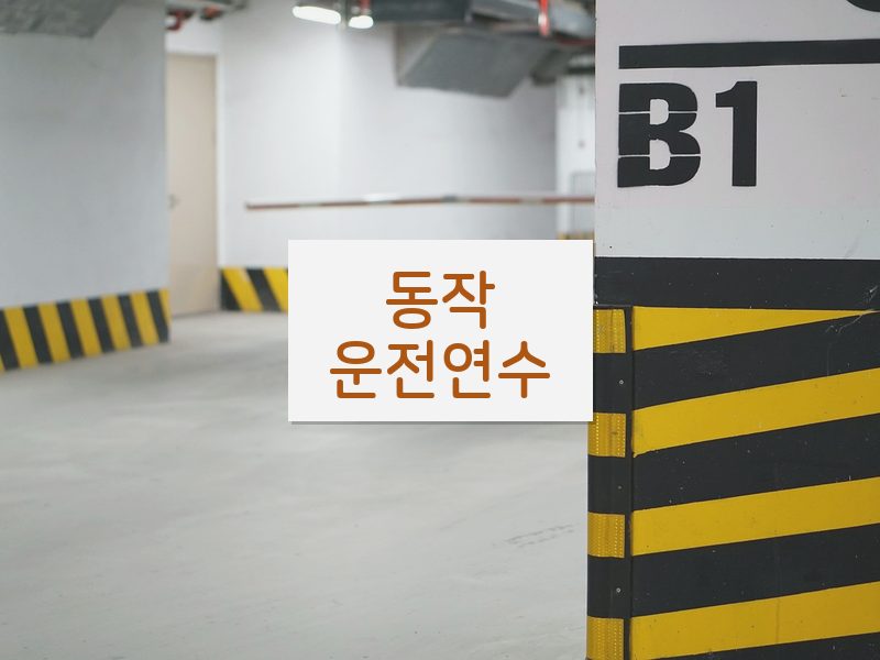 동작운전연수 후기