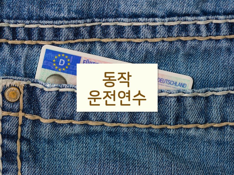 동작운전연수 후기
