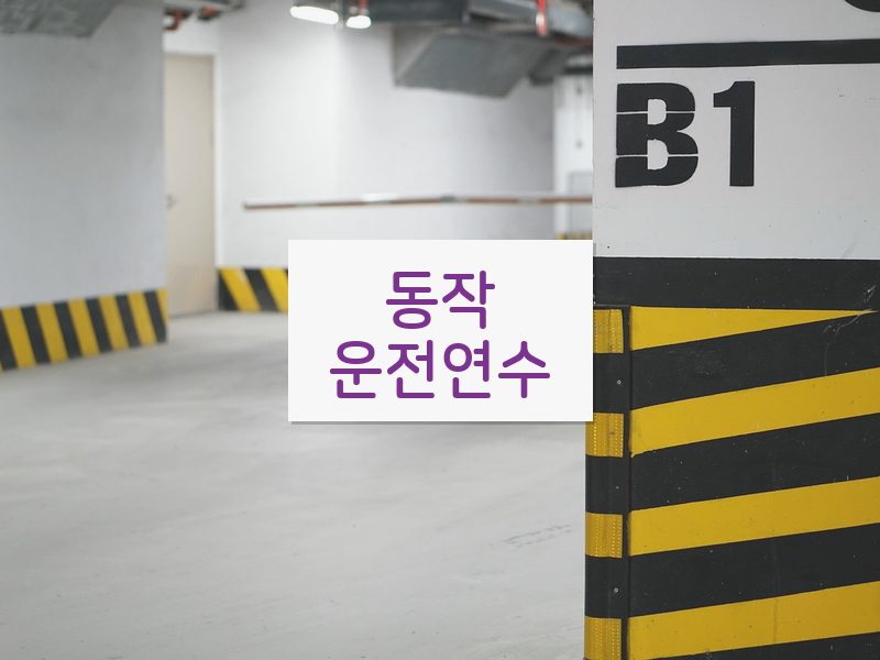 동작운전연수 후기
