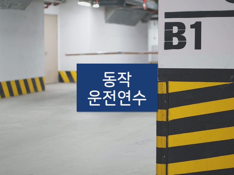 동작운전연수 후기