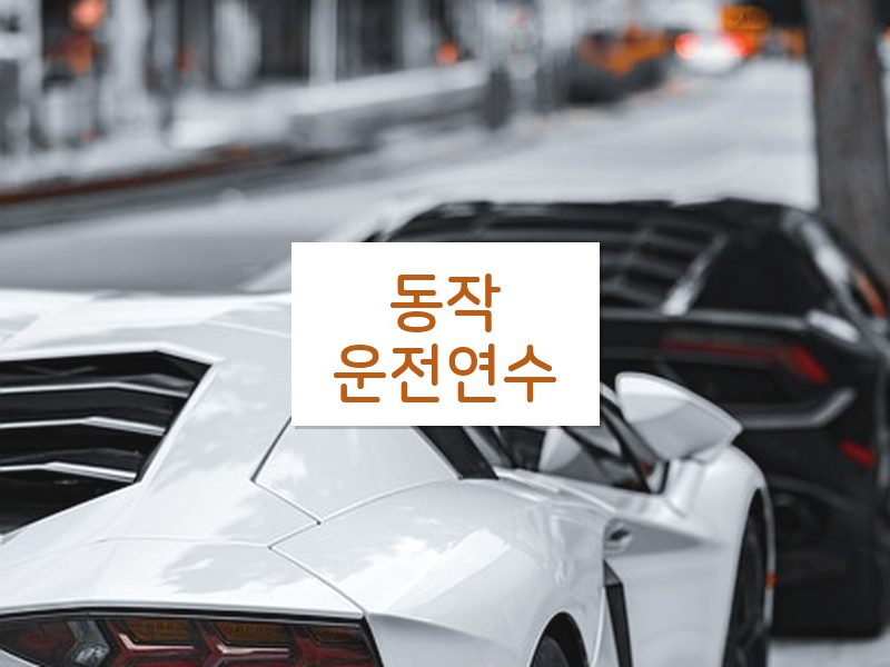 동작운전연수 후기