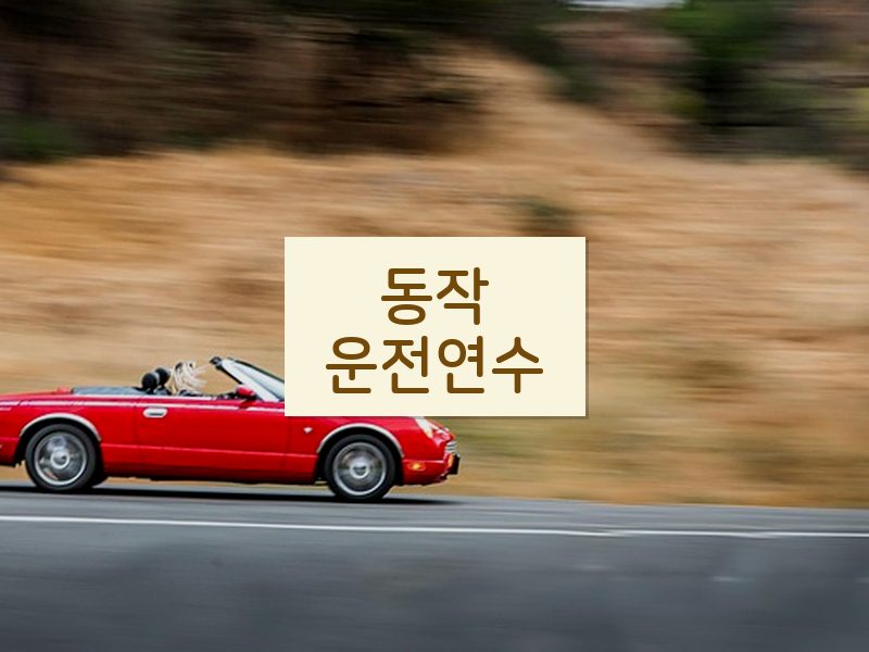 동작운전연수 후기