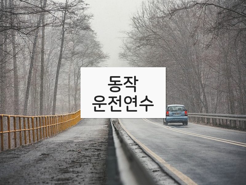 동작운전연수 후기