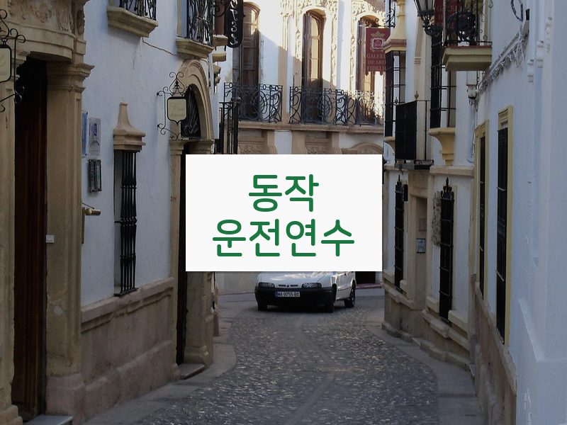 동작운전연수 후기