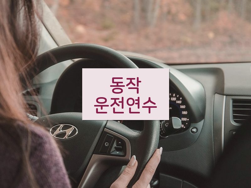 동작운전연수 후기