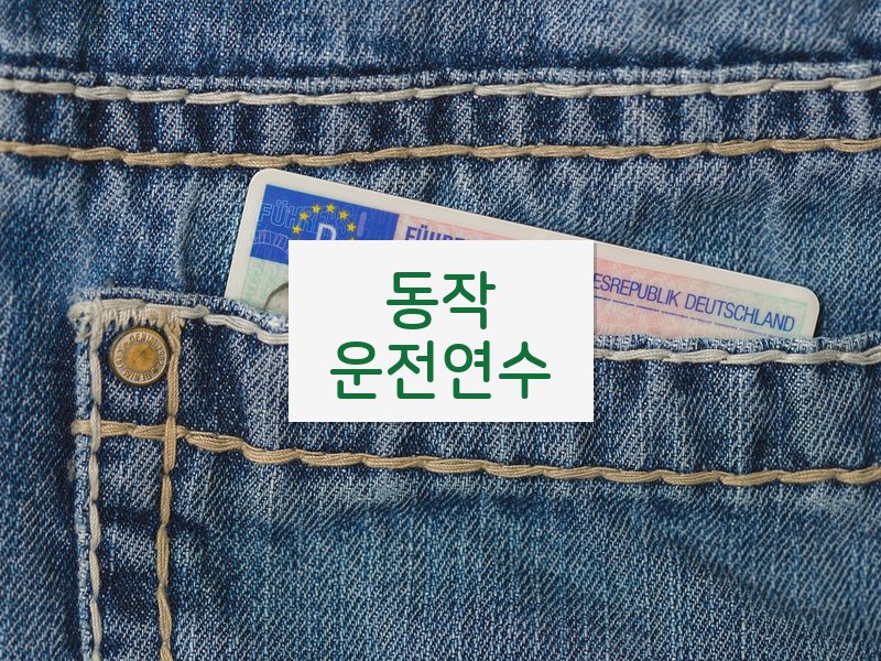동작운전연수 후기