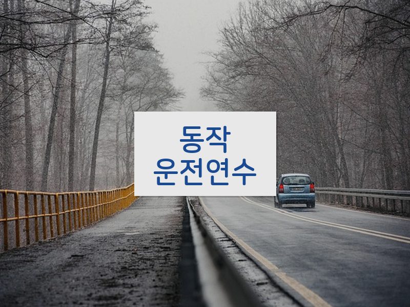 동작운전연수 후기