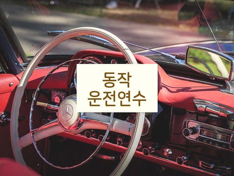 동작운전연수 후기