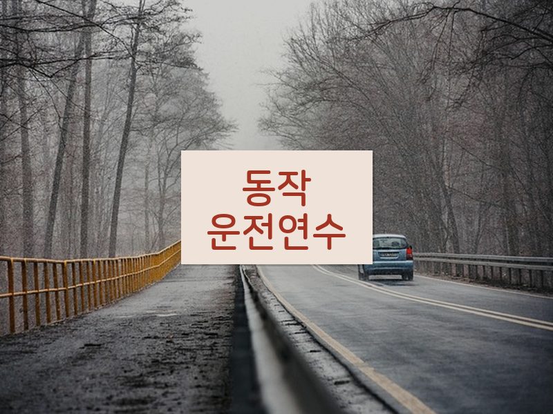 동작운전연수 후기