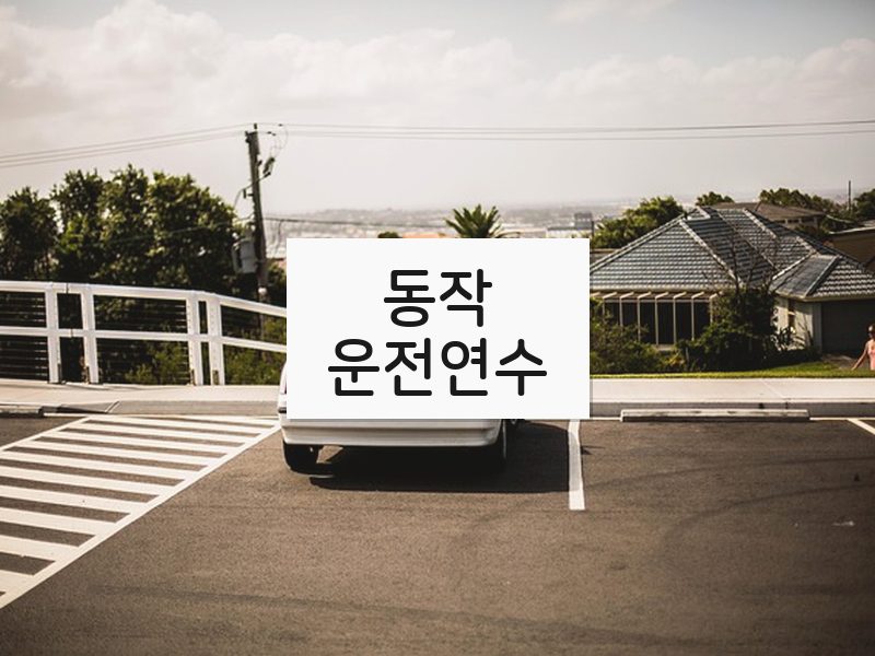 동작운전연수 후기