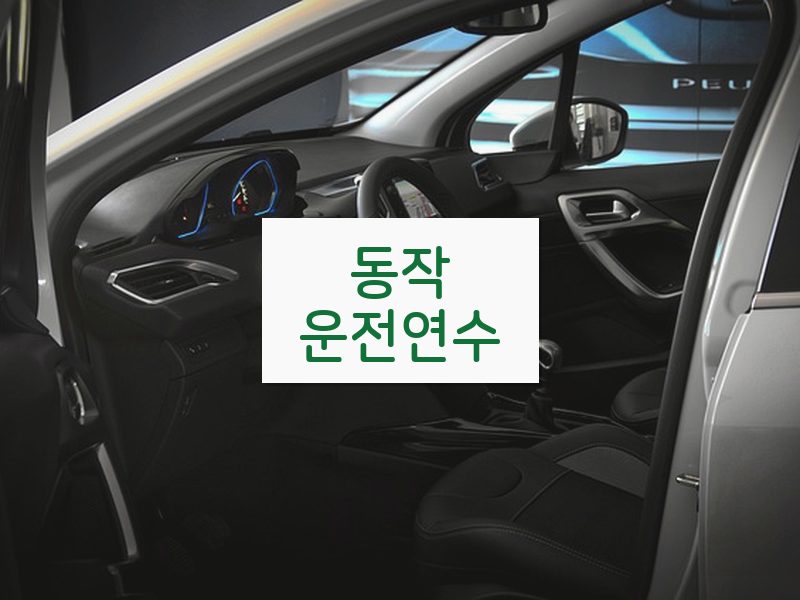 동작운전연수 후기