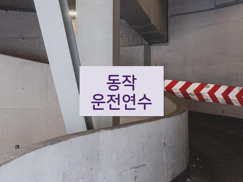 동작운전연수 후기