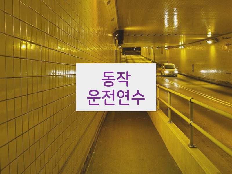 동작운전연수 후기