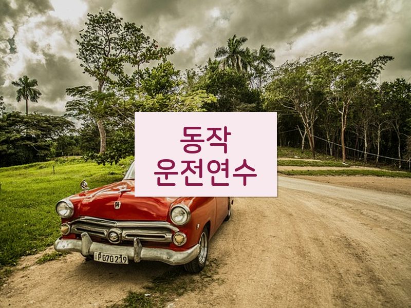 동작운전연수 후기