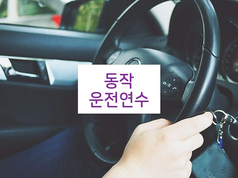 동작운전연수 후기